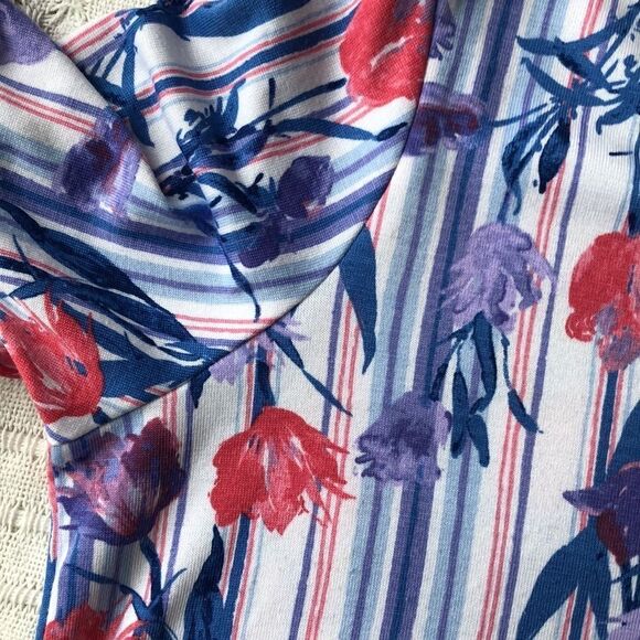 NWOT Womens XL Denim & Co Floral 3/4 Tunic Blouse - Picture 3 of 7